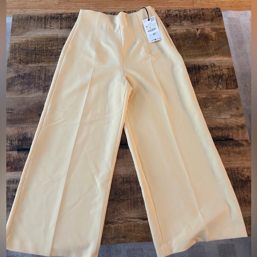 Zara Wide-Leg Pants Butter Trousers